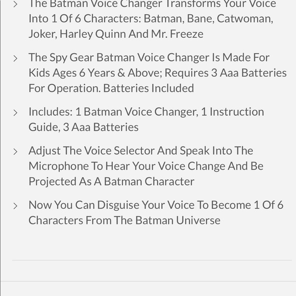 COPY - DC Batman Hand Held 6 Different Character Voice Changer. - Picture 3 of 3